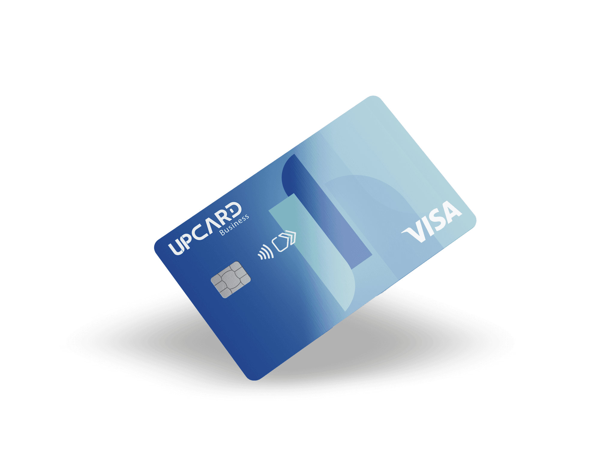 Mujer usando su tarjeta Upcard